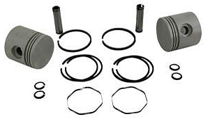 Kolvsats 74" Sida, M/Ringar, +.050"