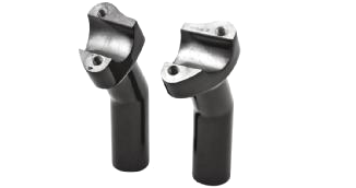 Risers 4.5" Pull Back, Svarta