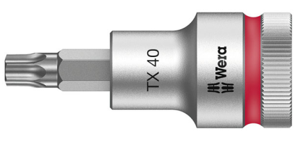 Torx Bitshylsa 1/2" T40,Wera