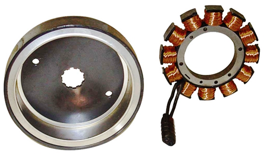 Heavy.Duty Alt.Rotor med lindning, 32 Amp B/T 70-99