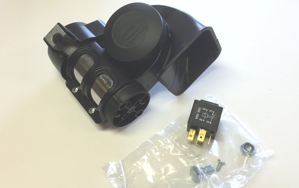 Kompressor horn, 12V,Svart