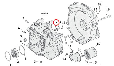 O-Ring, Crank position& Speed sensor - 2