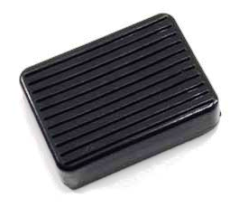 Bromspedalgummi Fx 1971-84 Svart