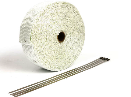 Avgasbandage,Vit 2" 50'