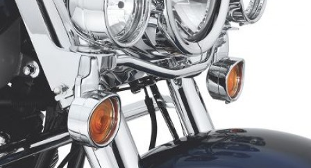 Turn Signal Trim Rings, 94-  Flstc,Flstf W/Visor