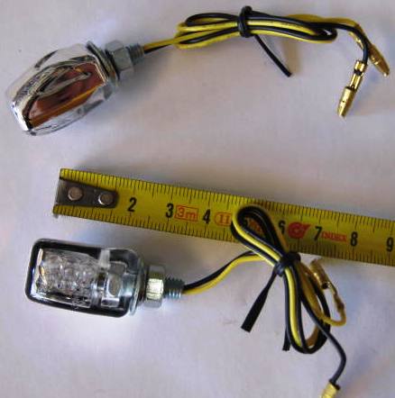 Picco Mini blink. LED, Chr hus,M6 fäste