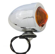 Bullet Light,Orange. Enpol. Kort Fot