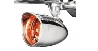 Turn Signal Trim Rings Amber Fr.+B 01-W/Visor - 2