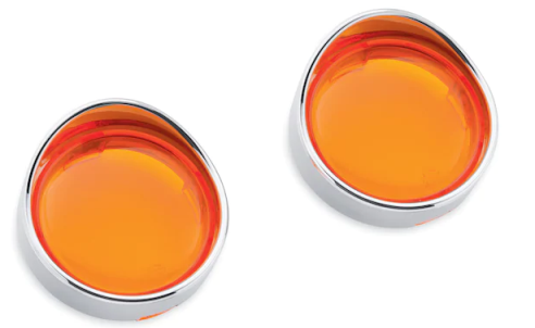 Turn Signal Trim Rings Amber Fr.+B 01-W/Visor