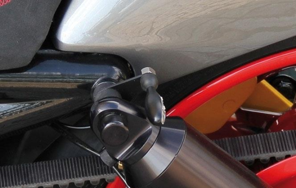 Blinkersfäste till stötdämp.bult, V-Rod, Svarta - 2