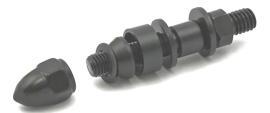 Mirror Adaptor 5/16-18 Svart