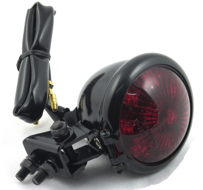 Bates Style Led Taillight Blk, Red Lens