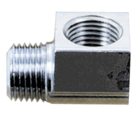 Nippel 1/8" NPT 90° Hane/Hona, Chr