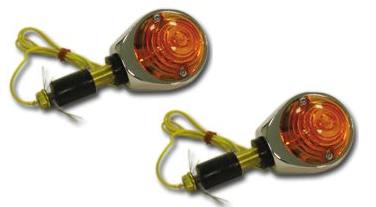Bulls-Eye H/Bar Turn Signals 21W ("E") Chr