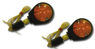 Bulls-Eye H/Bar Turn Signals 21W ("E") Svart