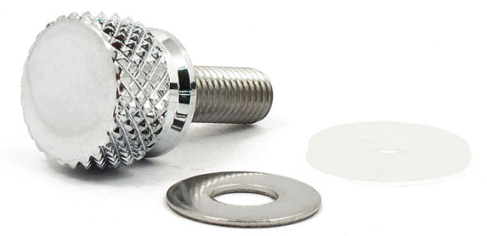 Knurled Seat Screw Chr, 1/4"-20, 96-