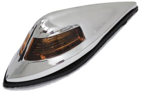 Skärmlampa,Gult Glas