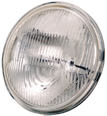 Insats Spotlamp Sealbeam 4-1/2", Räffl.Glas