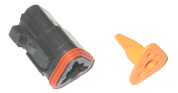 Deutsch 3 Wire Plug Housing Blk