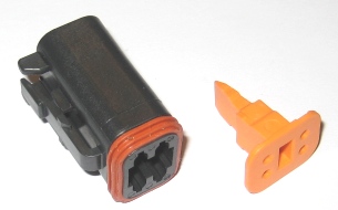 Deutsch 4 Wire Plug Housing Blk