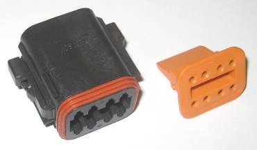 Deutsch 8 Wire Plug Housing Blk