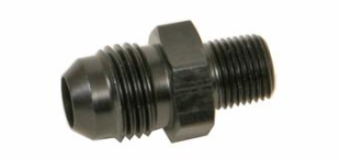 Anslutn. 1/8" Npt till svivel #6 rak,Svart