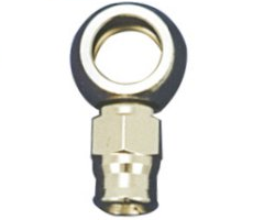 Banjokoppl. 10mm kort Rak,Chr
