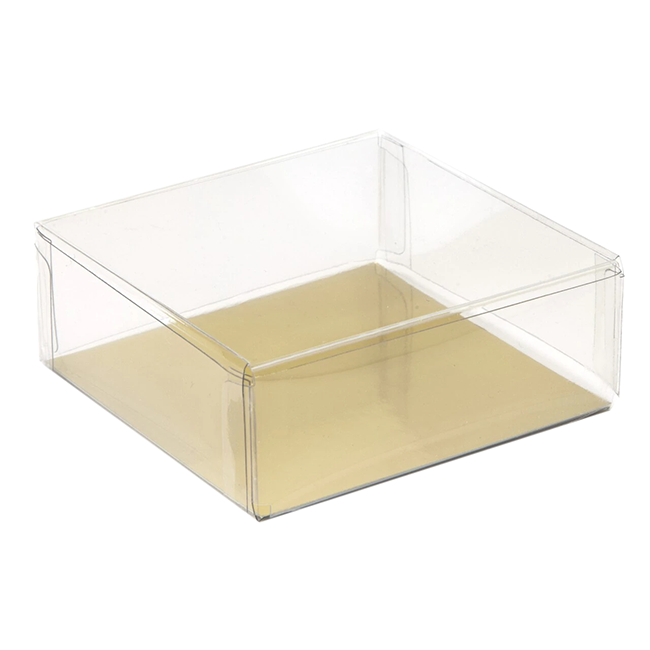 Clear base & lid box, 80x80x30