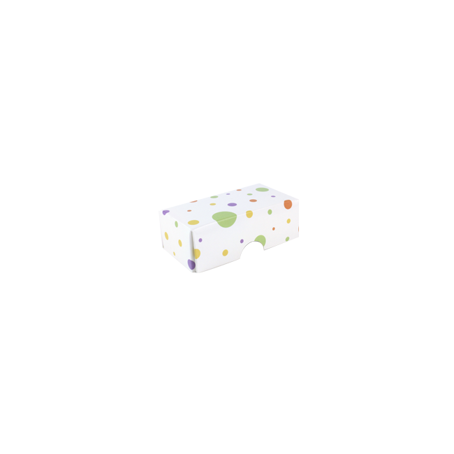 Lock till 2-bitars pralinask, prickig