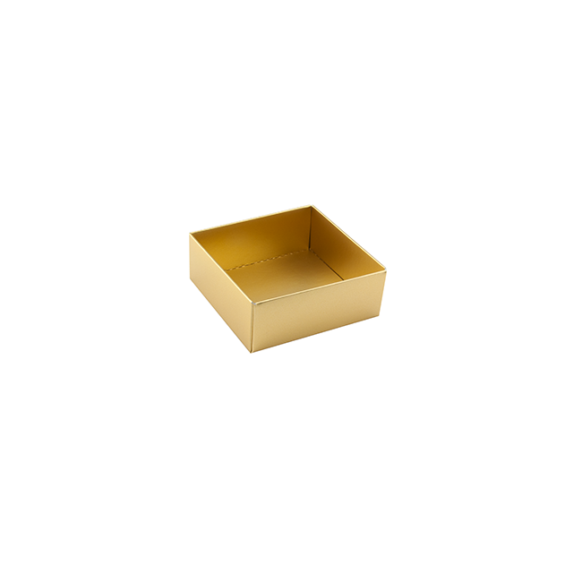 Botten till 4-bitars pralinask, matt guld