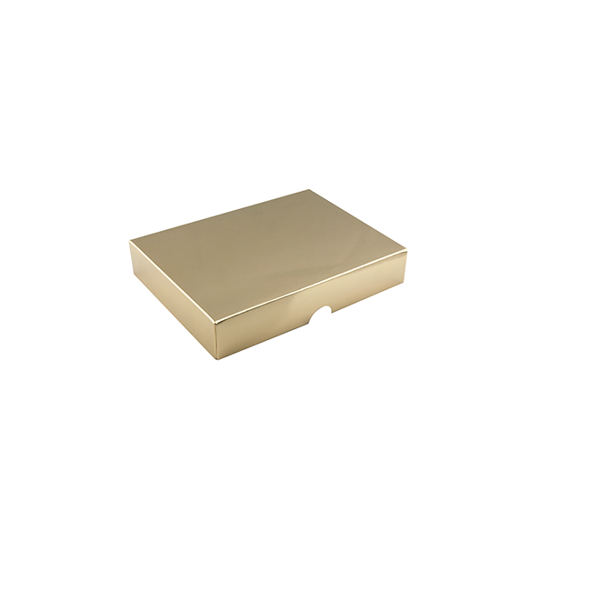Lid for 12 piece chocolate box, gold