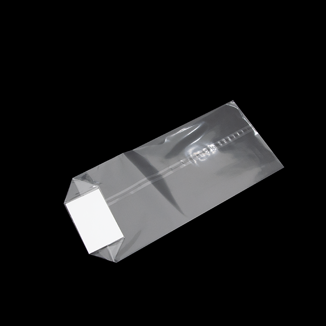 100 pcs Cross Bottom Bags, 120x275 mm with Silver Paperboard Base