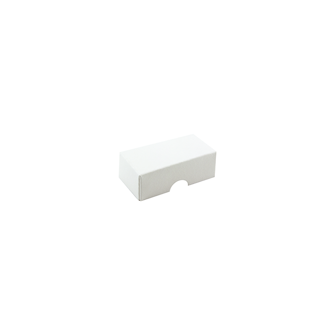 Lock till 2-bitars pralinask, vit struktur