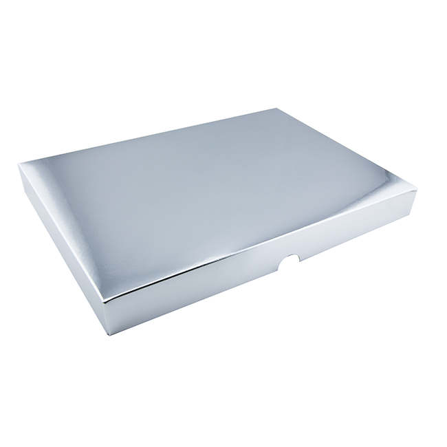Lock till 48-bitars pralinask, silver