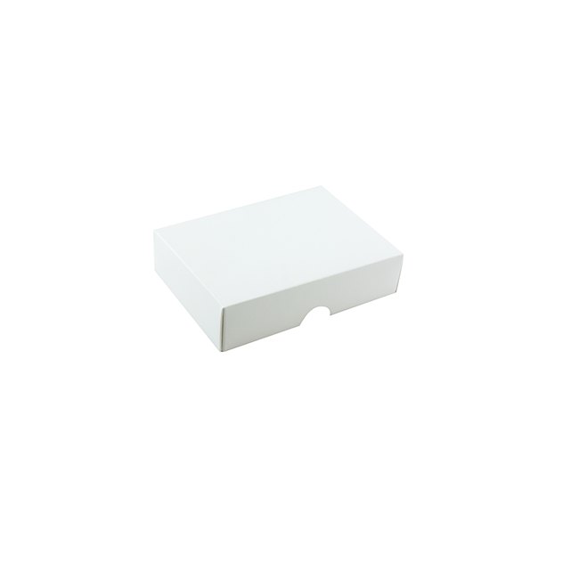 Lock till 6-bitars pralinask, vit