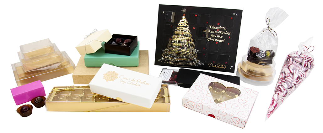 Pralinaskar för alla behov  Askar för 2-48 praliner i en mängd olika färger