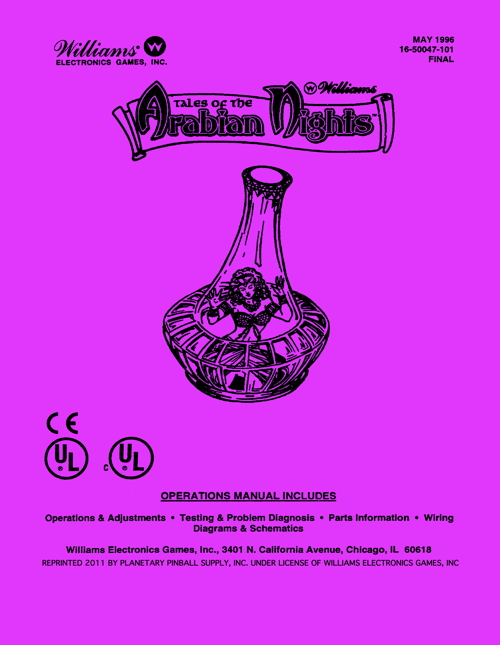 Tales of the Arabian Nights (Williams) - Manual