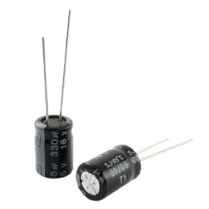 Capacitor (radial) 330 µF 16V
