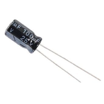 Capacitor (radial) 100 µF 25V