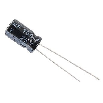 Capacitor (radial) 100 µF 25V