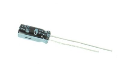 Capacitor (radial) 22 µF 25V