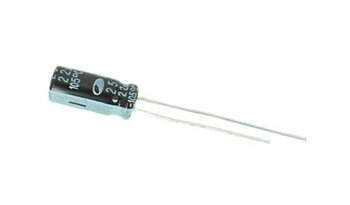 Capacitor (radial) 22 µF 25V