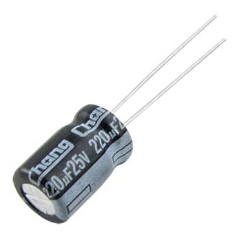 Capacitor (radial) 220 µF 25V