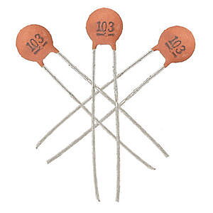 Capacitor (radial) 0,01 µF 50V