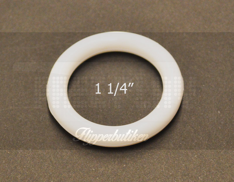 1 1/4" vit gummiring - Premium