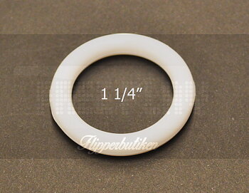 1 1/4" vit gummiring - Premium