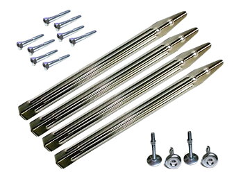 Super set - Williams/Bally Chrome Legs - Set of 4