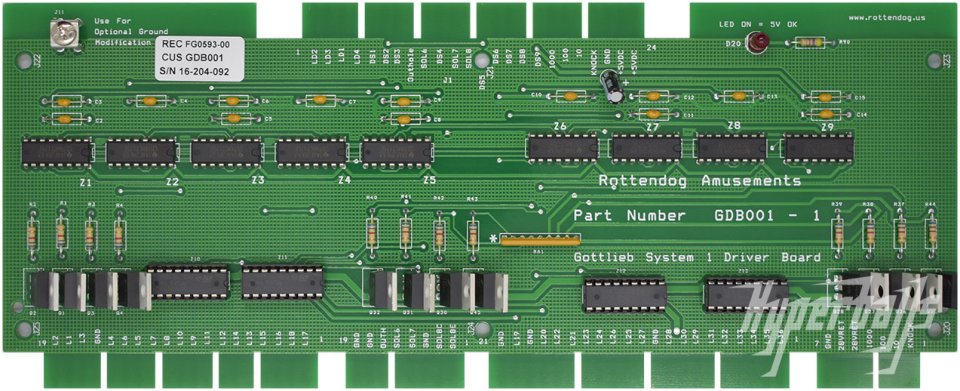 Gottlieb System 1 Driver Board