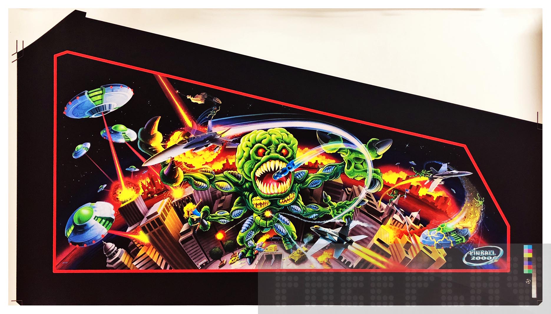 Revenge from Mars - Cabinet Decals - 2
