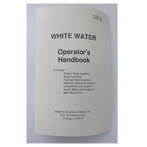 White Water - Operator Handbook